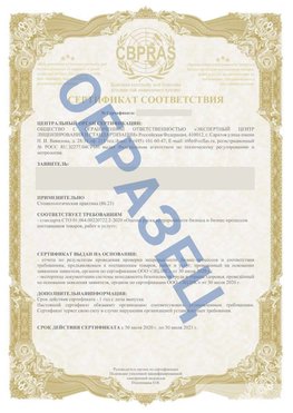 Образец Сертификат СТО 01.064.00220722.2-2020 Средняя Ахтуба Сертификат СТО 01.064.00220722.2-2020 