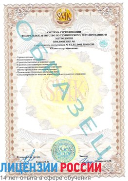 Образец сертификата соответствия (приложение) Средняя Ахтуба Сертификат ISO 14001